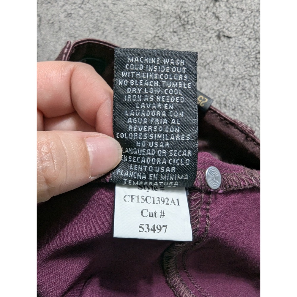 1822 Denim High Rise Ankle Skinny Pants Women's Size 25 Purple - Picture 5 of 13
